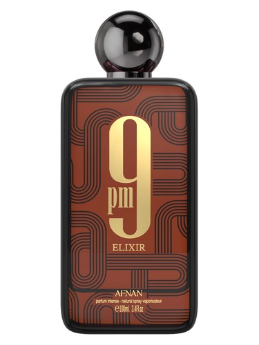 Frasco do 9PM Elixir, da Afnan