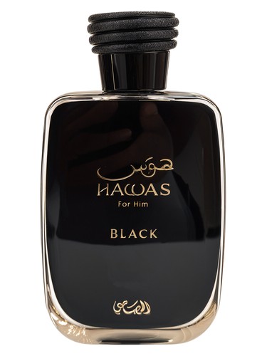 Frasco do Hawas Black, da Rasasi